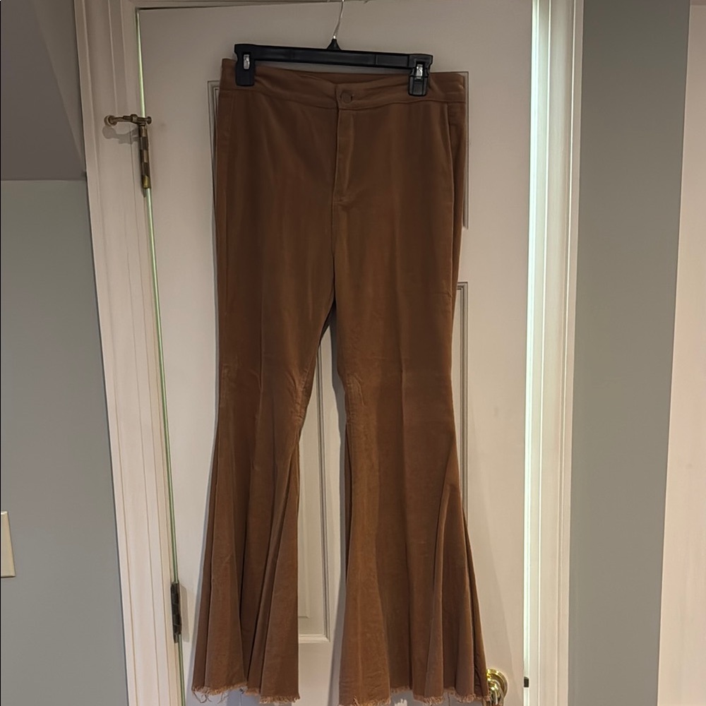Never Worn Wide-Leg Corduroy Brown Pants